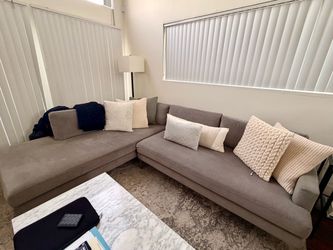 West Elm Andes 2-Piece Bumper Chaise Sectional 105in