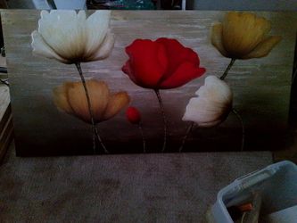 Designer Kirkland Oil Flower Painting 