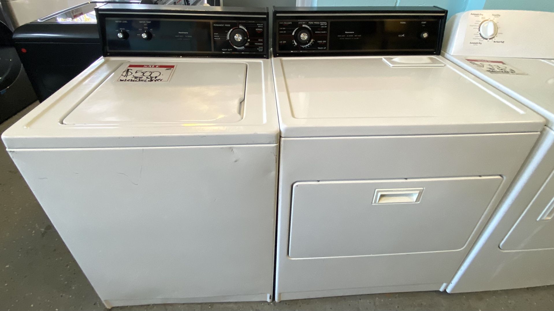 Kenmore *used* Top Load Washer Set W/Electric Dryer +20%Off Discount