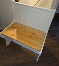 Honey/White Small kids Bench