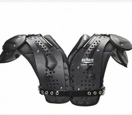 Schutt Sports Varsity FLEX 4.0 All Purpose Football Shoulder Pads, Black, X-Larg