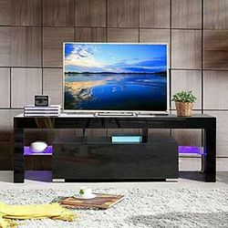 NEW TV Stand with LED Light Drawer Ideal Furniture at Home