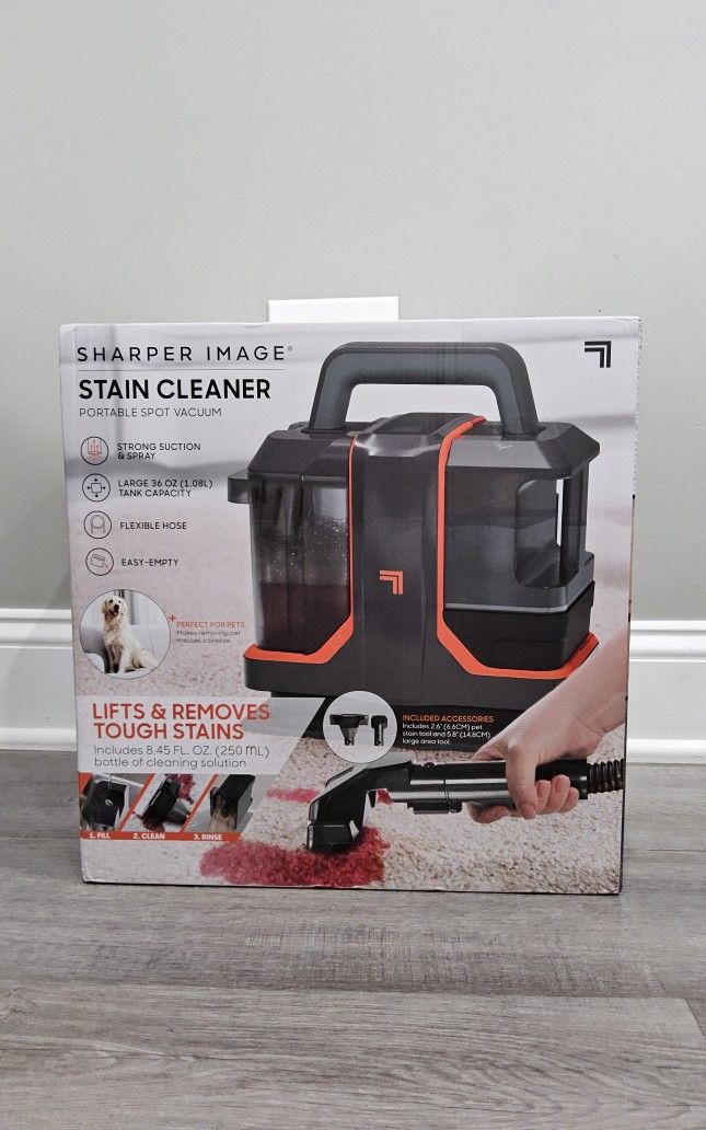 Sharper Image Stain Cleaner Portable Spot Vacuum (New, Sealed)