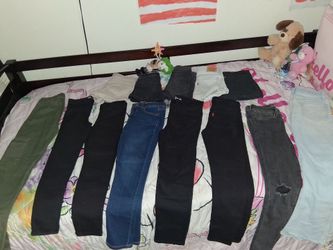 Girls size 8/10 skinny jeans and jeans shorts