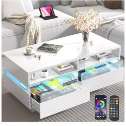 Coffee Table W/ LED Lights 