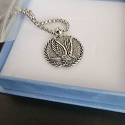 Silver Sterling Eagle Necklace