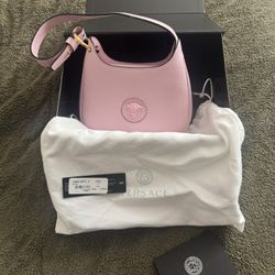 GENUINE - Versace La Medusa Mini Hobo Pink