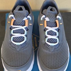 Columbia Womens PFG Castback Non Slip Boat Sneakers Grey Ash/Peach Fizz BL5879 US Size 7.5