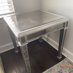 Silver Mirror Table 