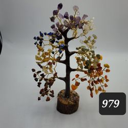 7 Chakra Tree Of Life With Semi Precious Stones 