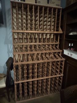 Mahogany wine rack