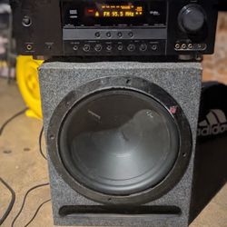 Yamaha RX-V363 Receiver W/ 12' Rockford Fosgate