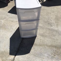 Sterilite White Transparent 3-drawer Unit $8.00
