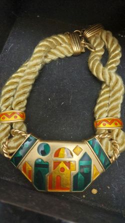Vintage Monet Ethnic Necklace