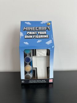 Minecraft Paint Your Own Figurine Kit 