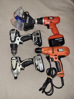 Drills ,Sander, tire inflator