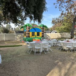 Chairs, Tables, Canopies, Draping, Jumepers, More