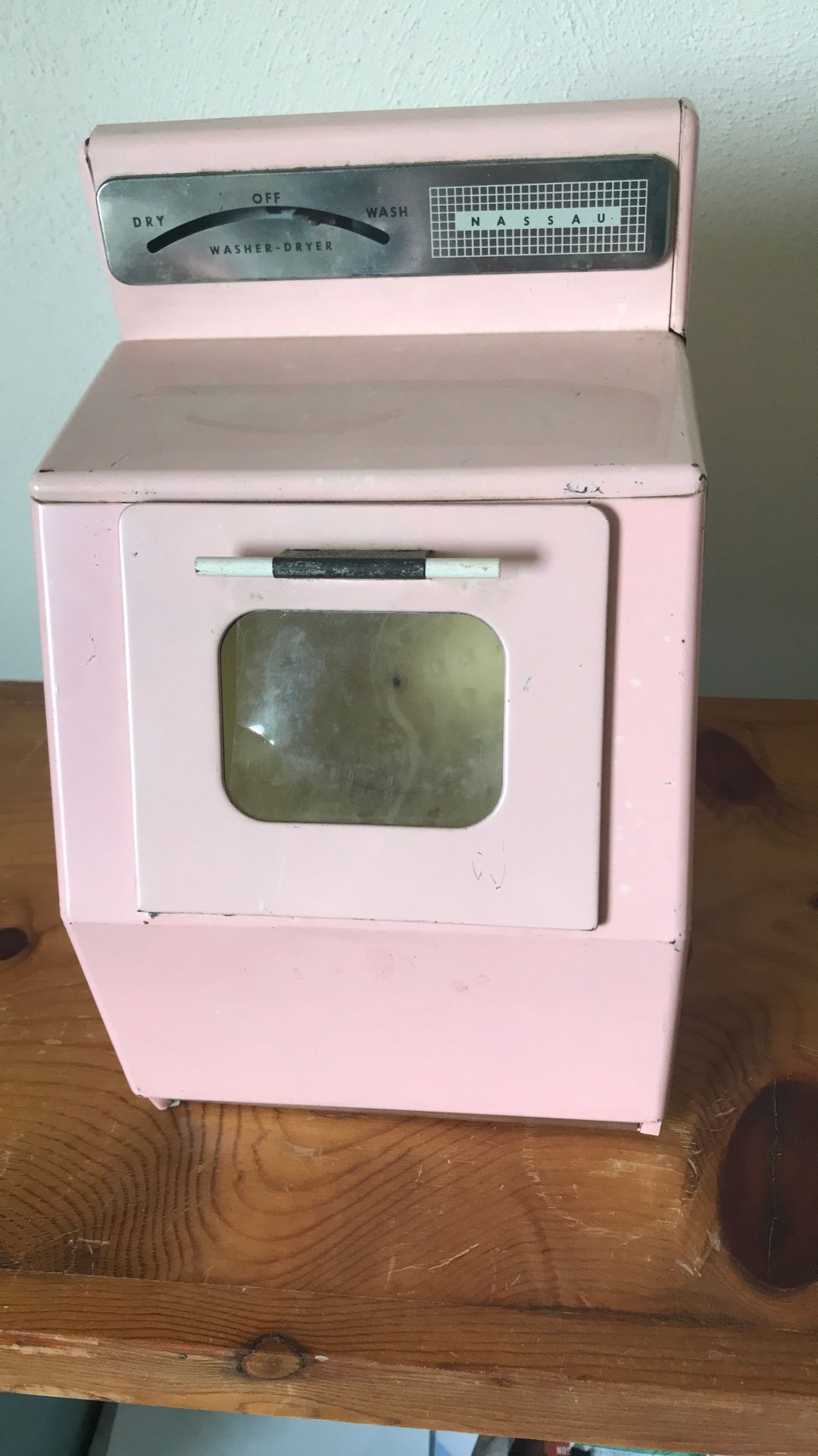 Vintage Metal Toy Washer/Dryer 1950s Nassau Brand