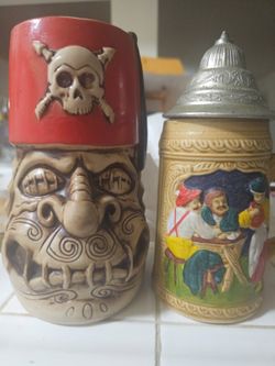Tiki Mug And German Stein