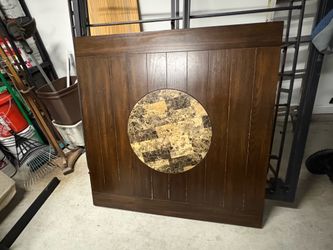 Square Dining Table with Rotating Lazy Susan Center(with chairs)