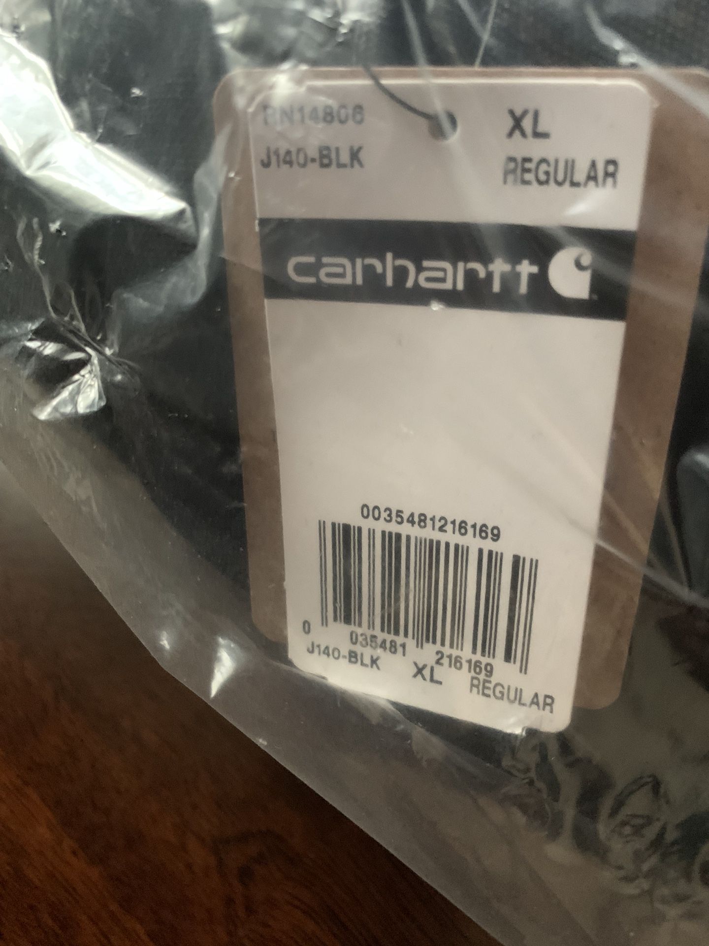 Brand New In Package Carhartt Black Jacket 