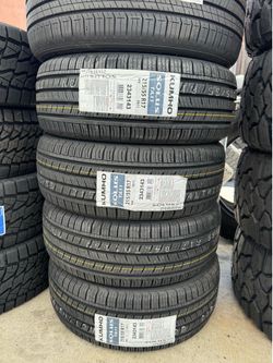 215/55R17 Kumho TA31 4 New Tires Installed And Balanced Included