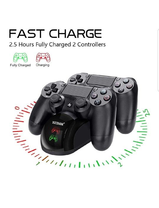 New Ps4 Smart LED Dual Charging Dock