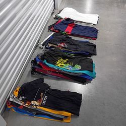 Bulk T-Shirt Lot 50+ Men’s Tees Mixed Sizes Graphic & Plain