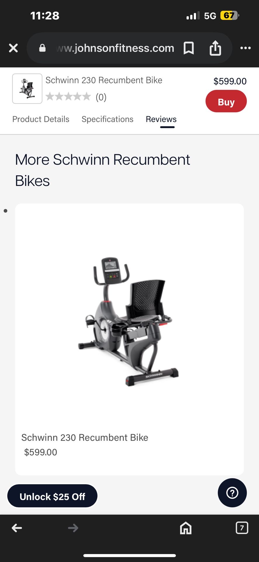 Schwinn Recumbent Bike