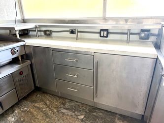 Stainless Steel Commercial Kitchen Work Table with Drawers