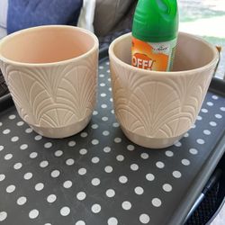 $10 For Both- 2 Orchid Planter Flower Pots 