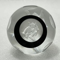 Rare Caithness Scotland ~ Paperweight Art Glass ~ Viking ~ Limited Edition ~ EC