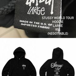 Stussy world tour hoodie