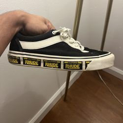 Rhude Vans Black And White 
