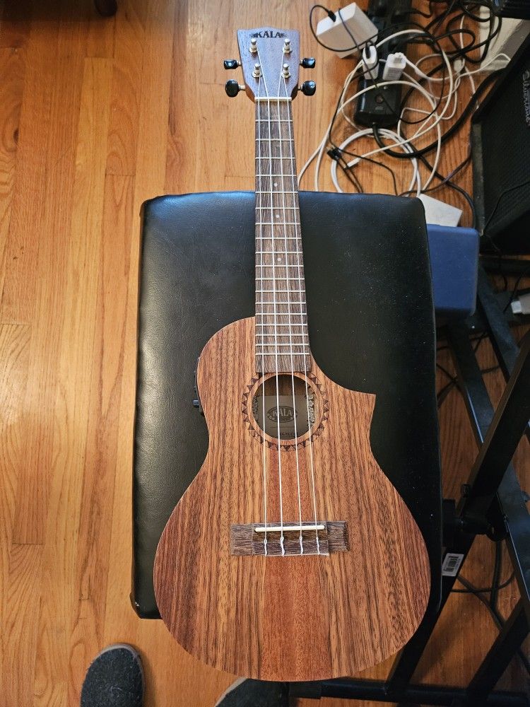 KALA Teak Tri-Top Concert Ukulele w/ Cutaway & EQ