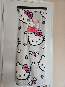 HELLO KITTY Stars and angel wings blanket