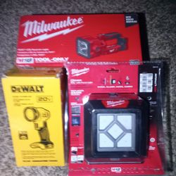 Ultimate Jobsite DeWalt & Milwaukee Lighting Bundle 