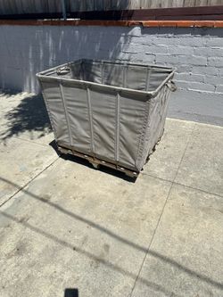 Laundry basket Push Cart storage crate utility cart