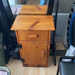 wood nightstand