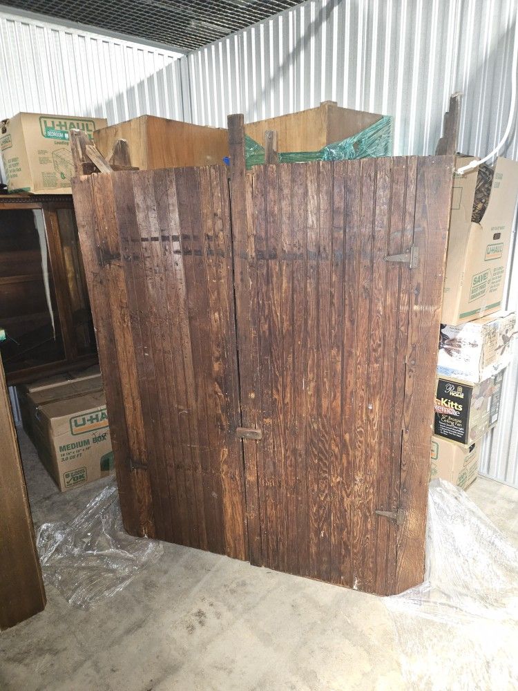 Antique Primitive Beadboard Jelly Cupboard