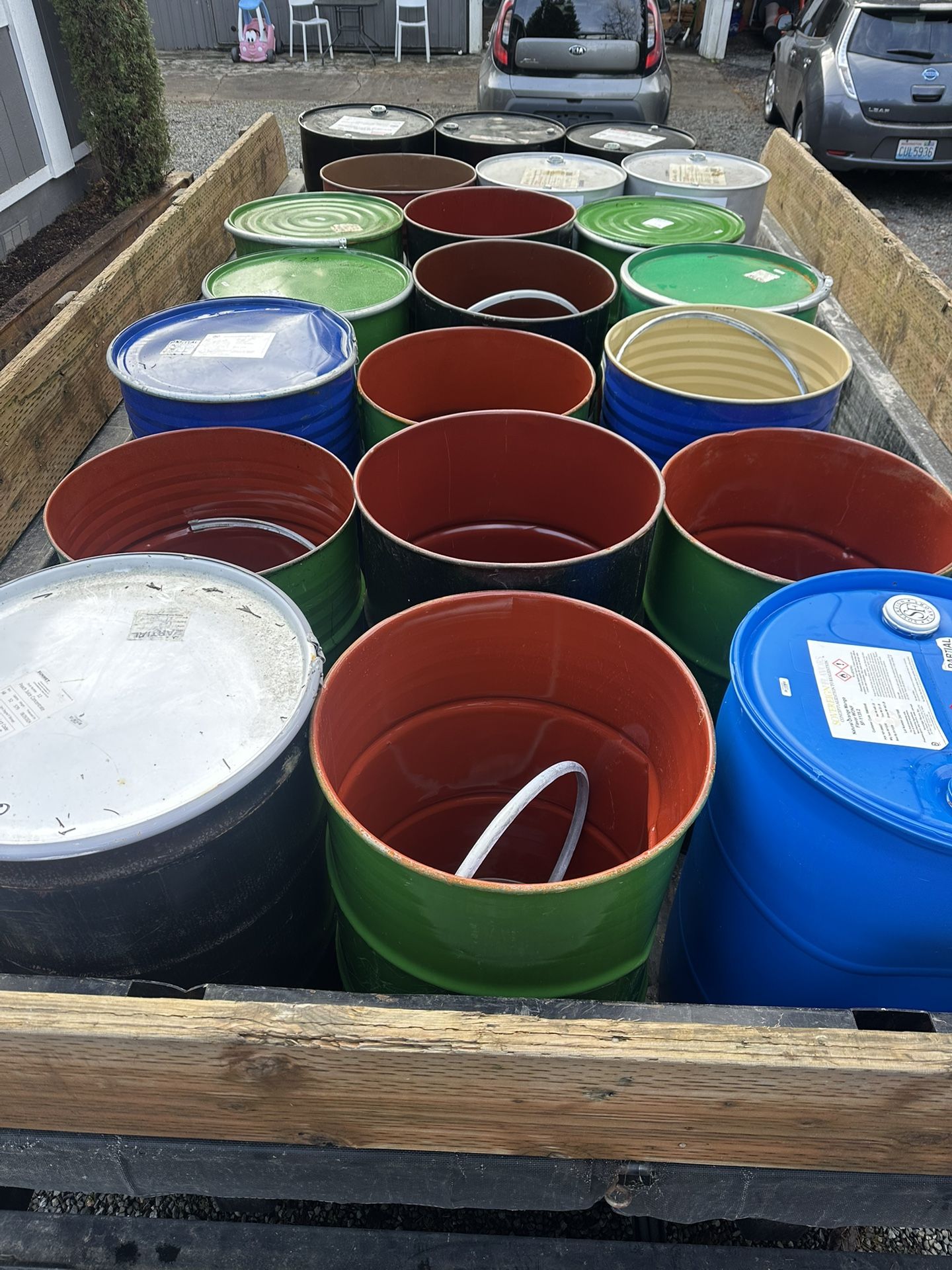 55 Gallon Metal Drums