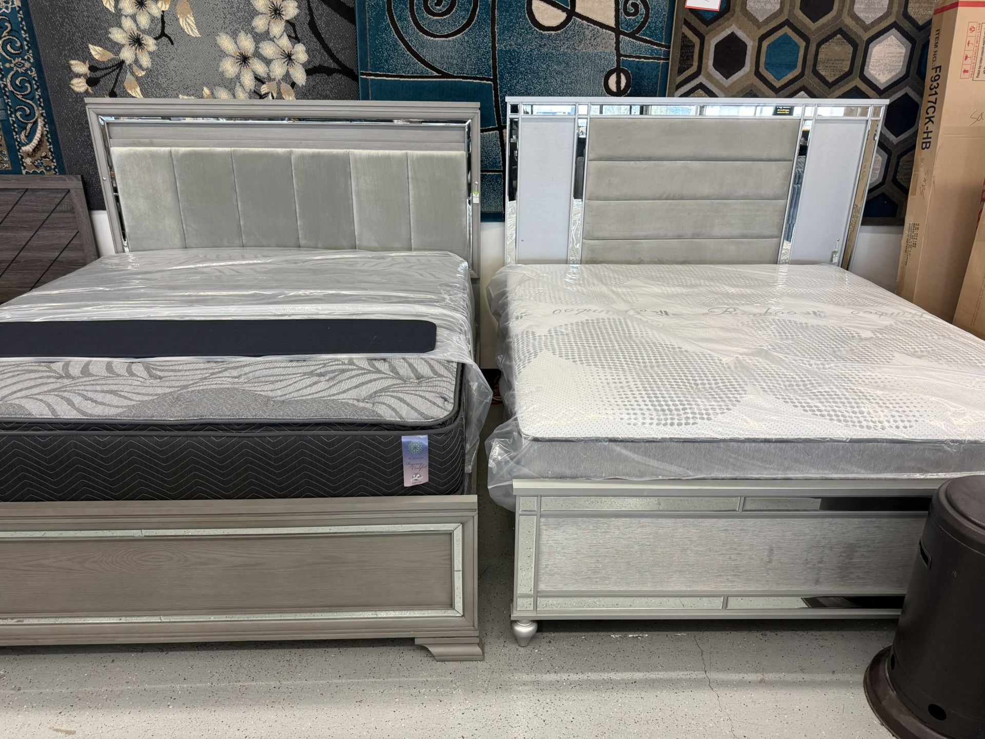 Furniture Mattress Box Spring Bed Frame Twin Full Queen King