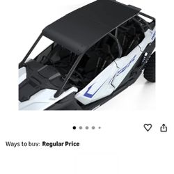 KIWI MASTER Aluminum Roof for 2020-2026 Polaris RZR Pro XP 4, Pro S 4, Turbo R 4 Accessories 4-Seat Hard Roof Top Black OEM Style -458