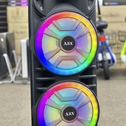 Dual 12” Party Speaker with Wireless Microphone