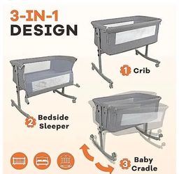 Brand-new baby bassinet in its box, for only $45.