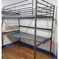 Ikea Svarta Twin Loft Bunk with desk