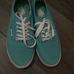 Womens Size 6 Teal Vans Sneakers