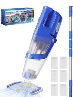 Cordless Handheld Pool Vacuum Cleaner with Telescopic Pole