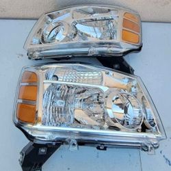 04-15 Nissan Titan 05-07 Armada Headlights Luces Focos Micas Faros Faroles