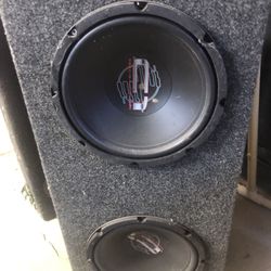Two 10” Precision Power Subs With Box